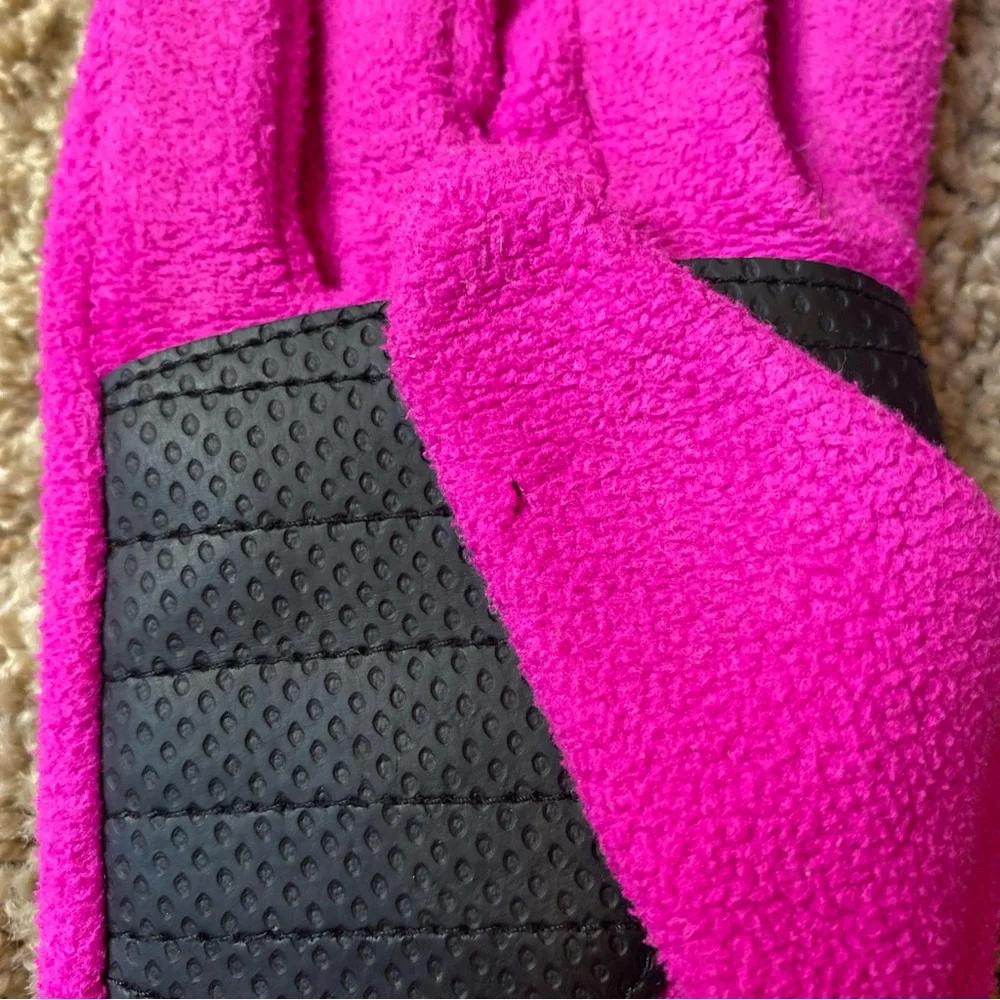 Columbia Fleece Gloves Youth Medium Unisex Pink Winter Outerwear Outdoors